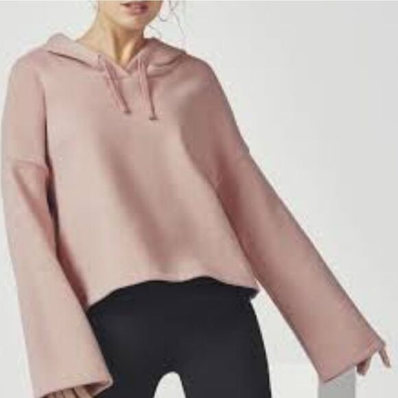Fabletics Tops Blush Charlee Cropped Pullover Hoodie - Picture 1 of 16
